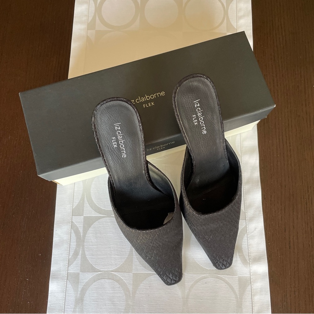 Liz Claiborne Flex ‘Pepper’ Slides with Kitten Heel